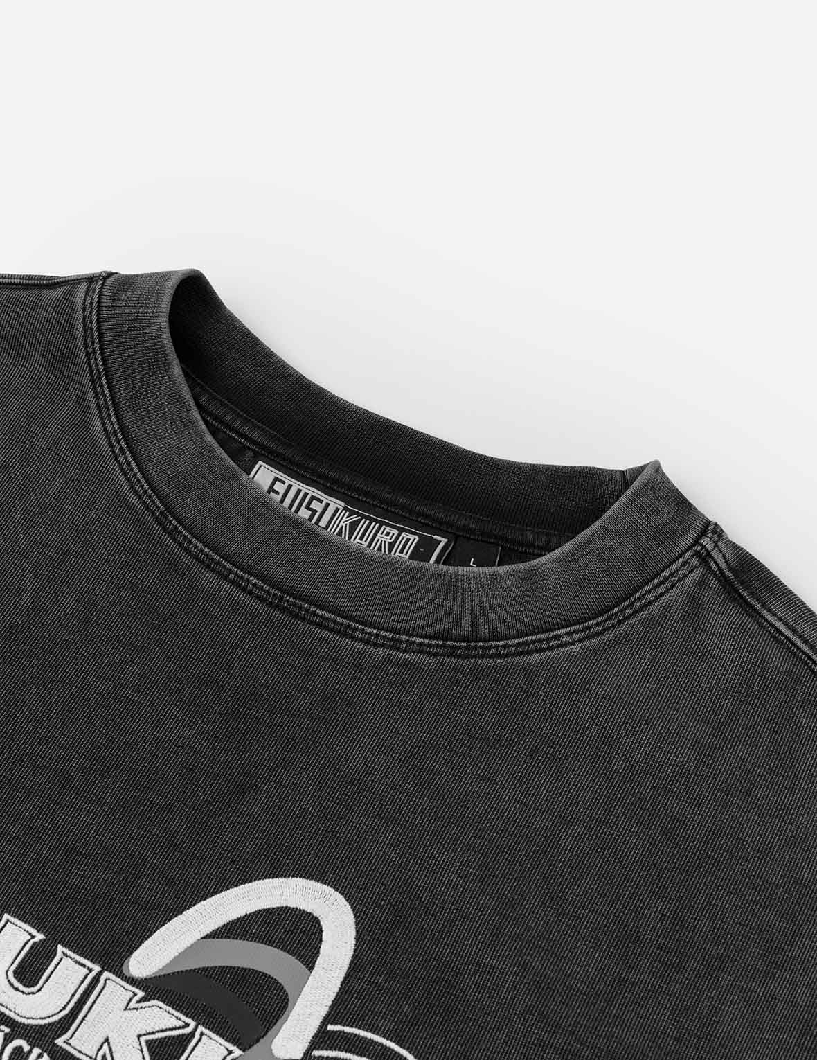 EVISUKUROとカモメプリント リラックスフィット 長袖 Tシャツ