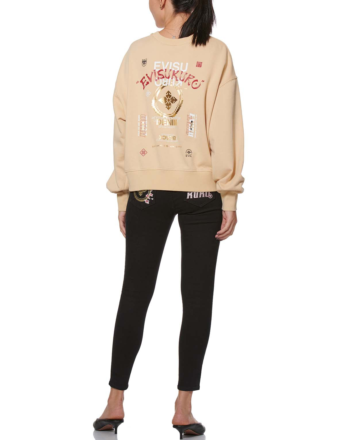 Ripple Effect Kamon Print Sweatshirt