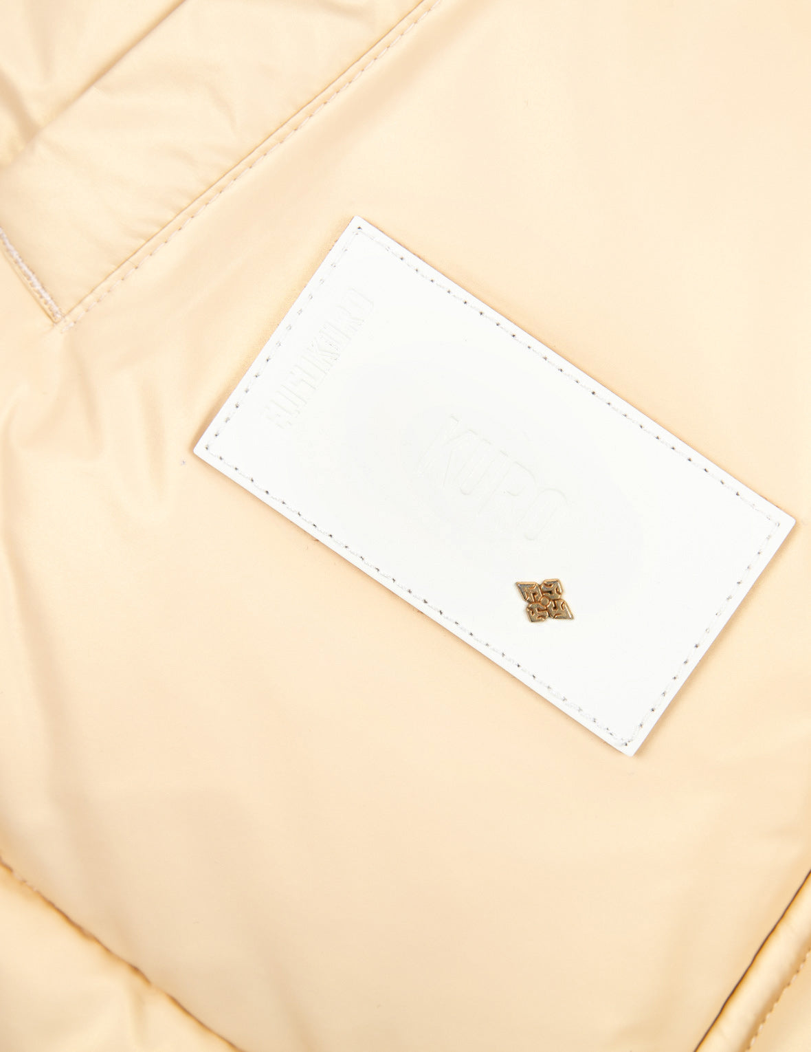 Double Collar Down Jacket with Quilted Seagull