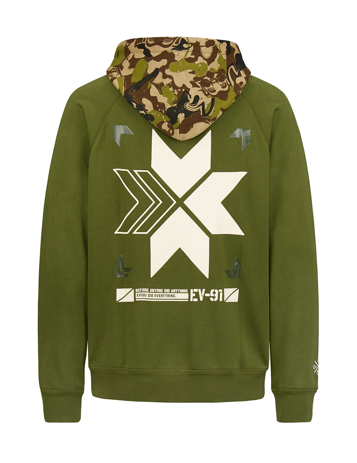 Color-blocking Seagull Print Hoodie