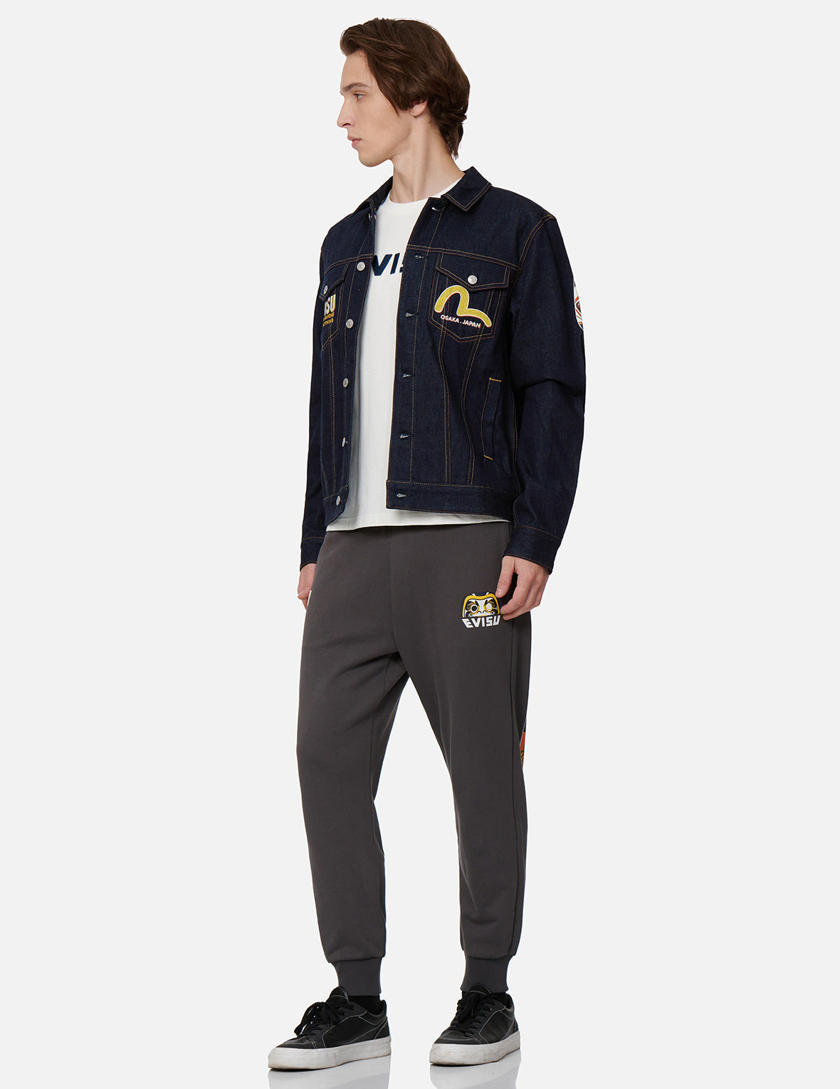EVISU Squad ダイコックプリント デニムジャケット