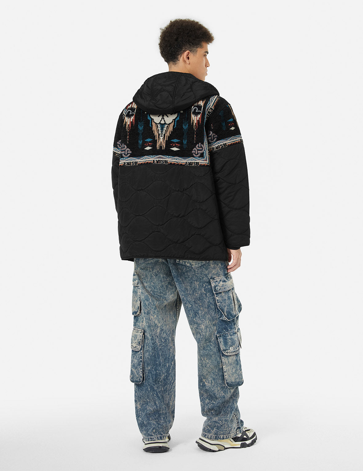 Chimayo Tapestry Jacquard Relax Fit Quilted Jacket