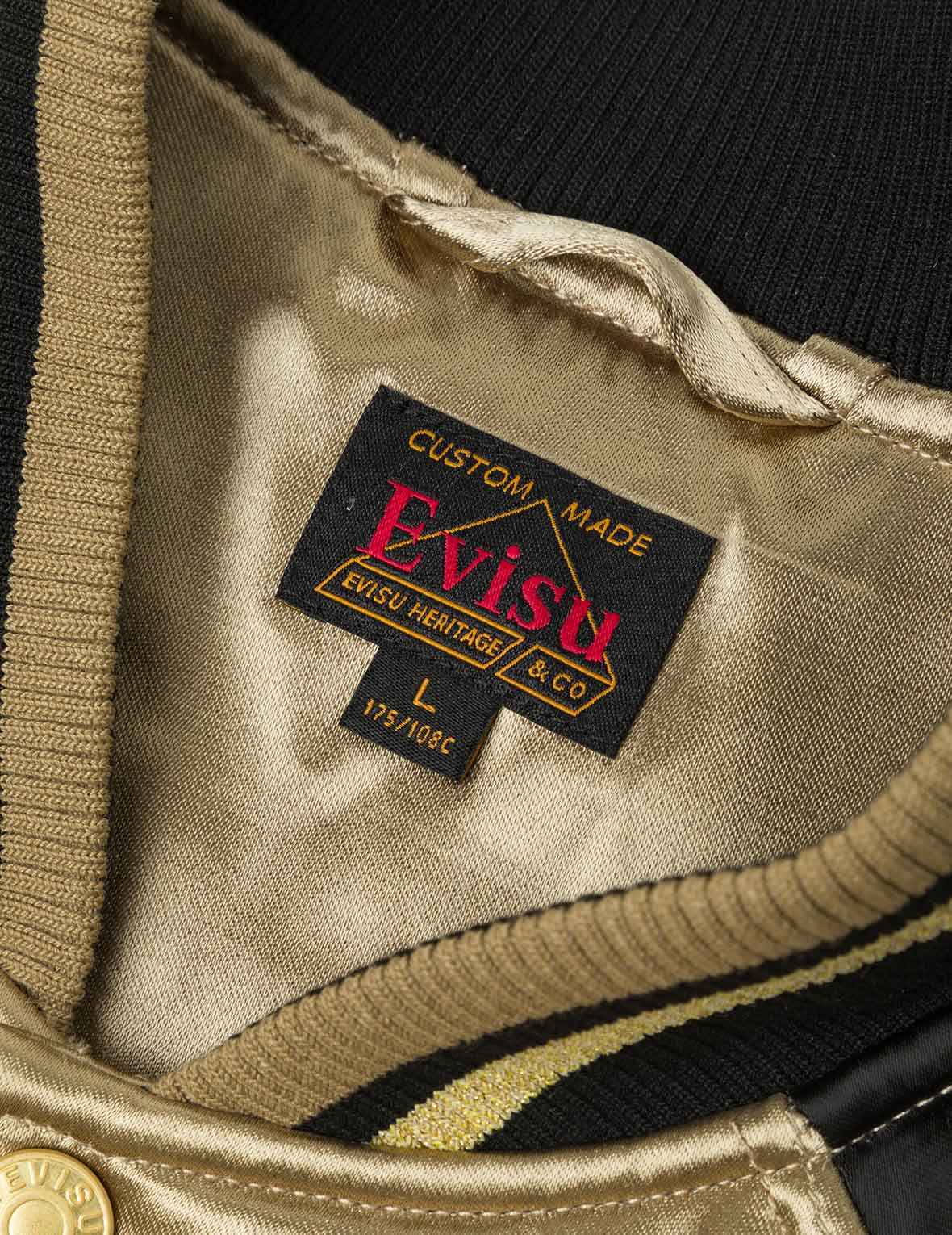 家紋ビーズ刺繍リラックスフィットパッド入りスカジャン