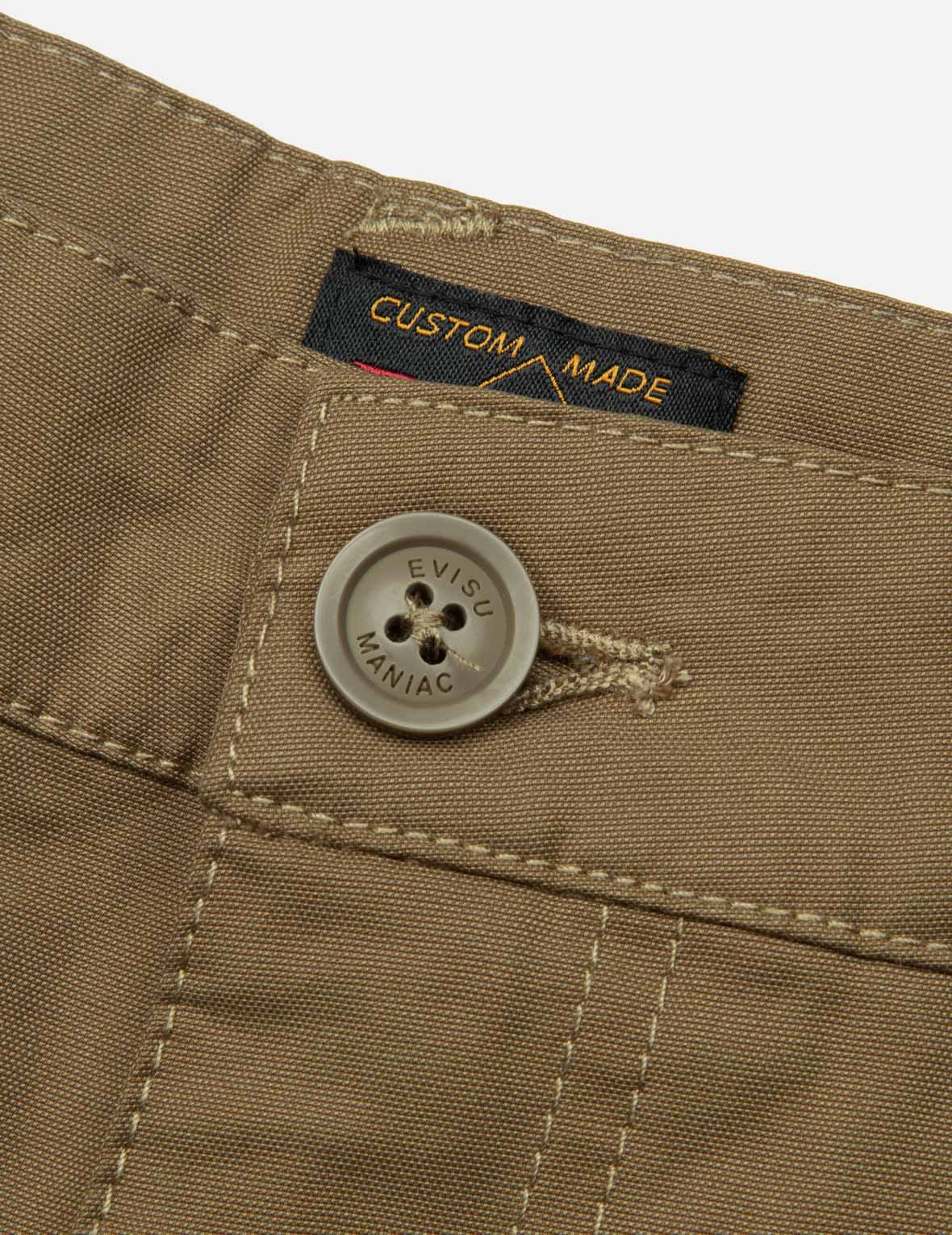 家紋と知恵の輪刺繍ファッションフィットウーブンジョガー