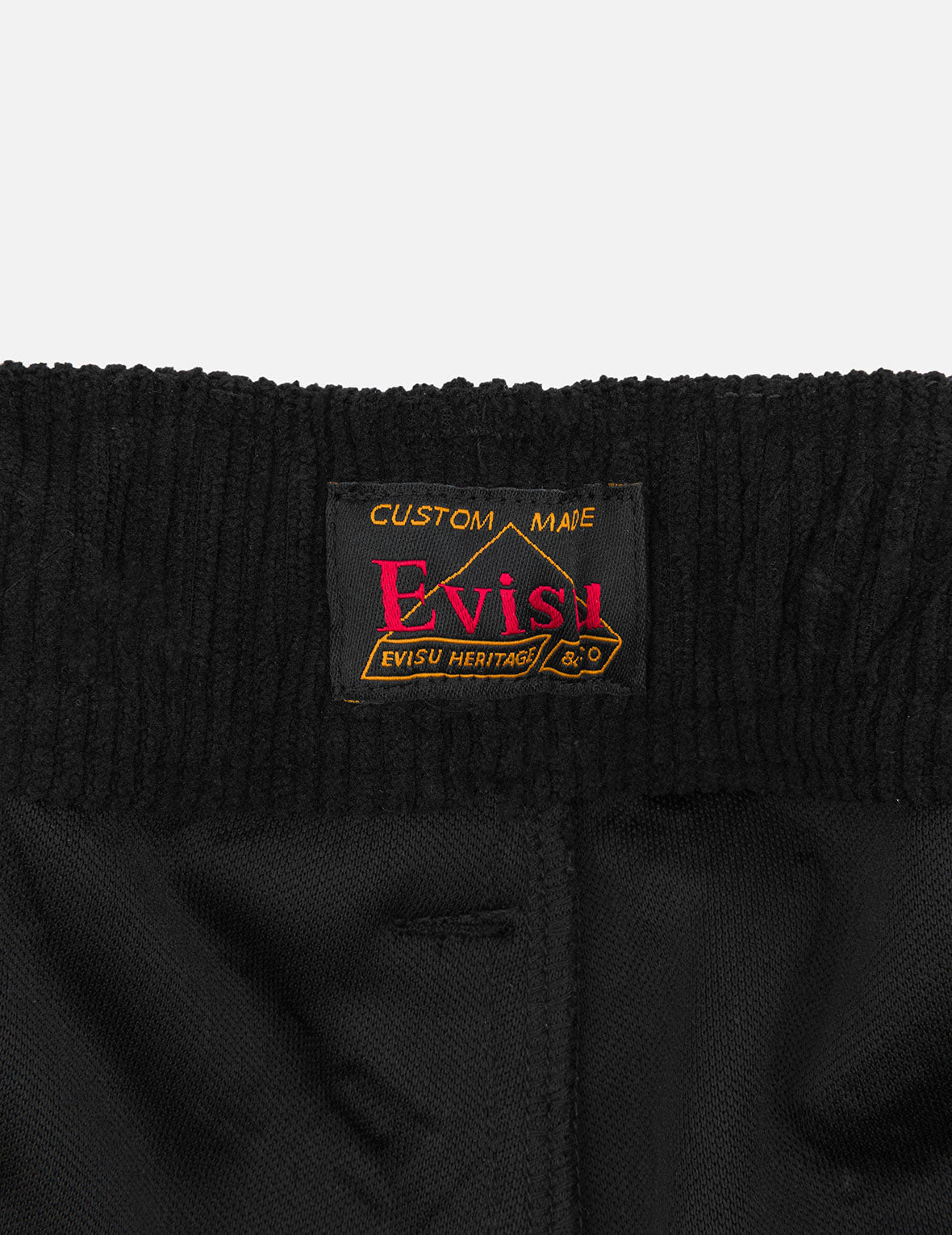 オールオーバー EVISU デボスプリントとカモメ刺繍 リラックス フィット ウーブン ジョガー