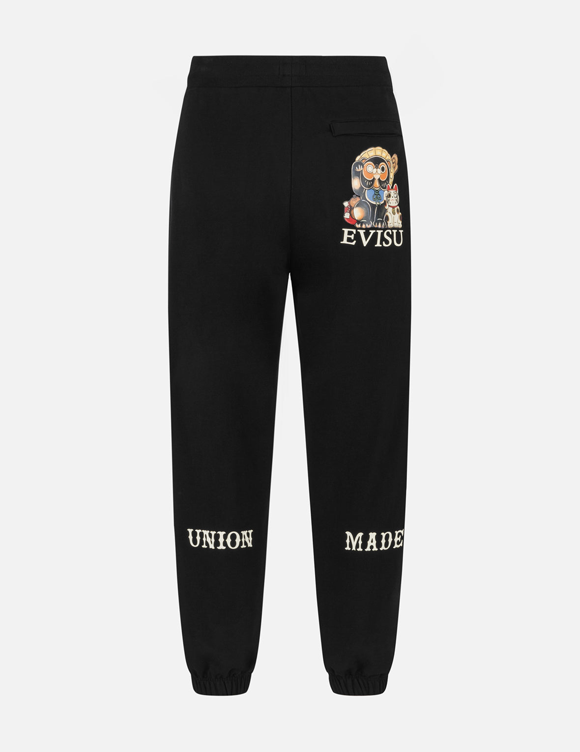 Tanuki Print Straight Fit Sweatpants