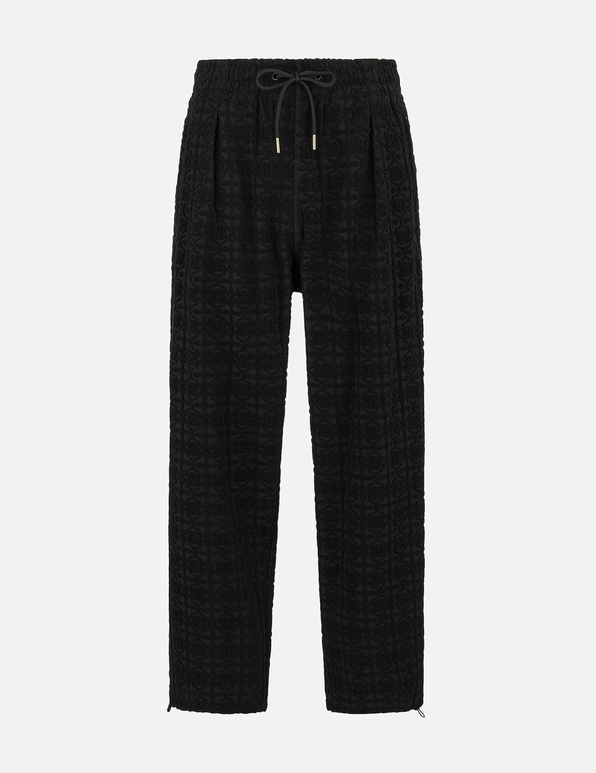 オールオーバー 家紋 ジャカード リラックス フィット スウェットパンツ
