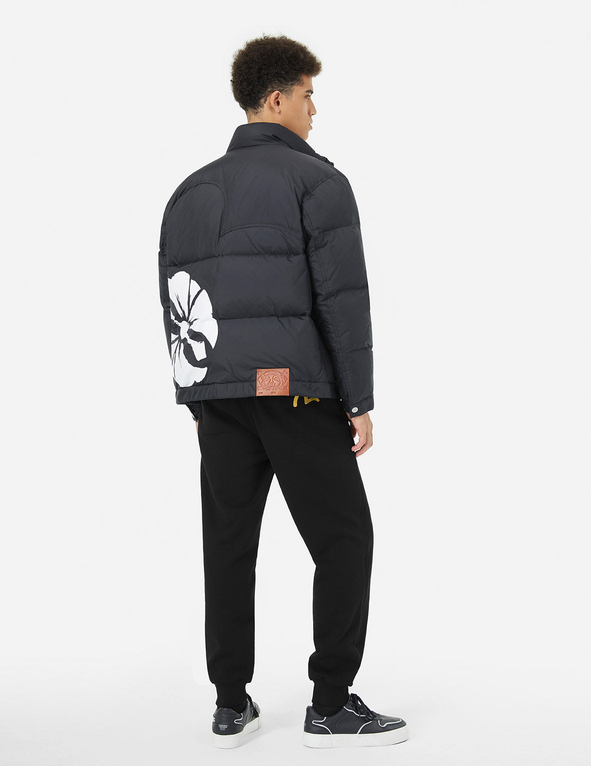 家紋と EVISU フォイルプリント ストレート フィット スウェットパンツ