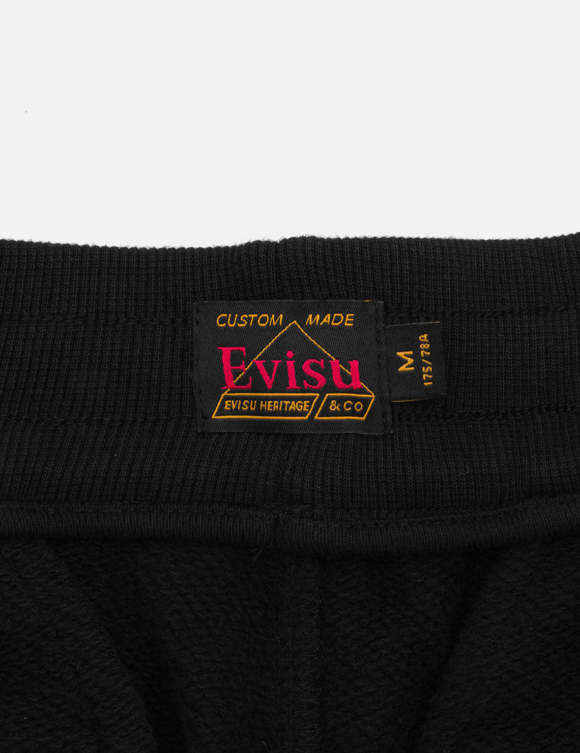 家紋と EVISU フォイルプリント ストレート フィット スウェットパンツ
