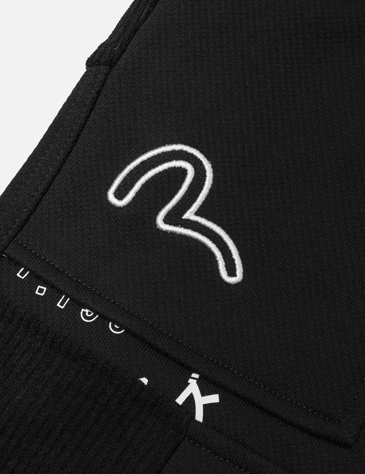家紋アップリケパッチワークルーズフィットスウェットパンツ