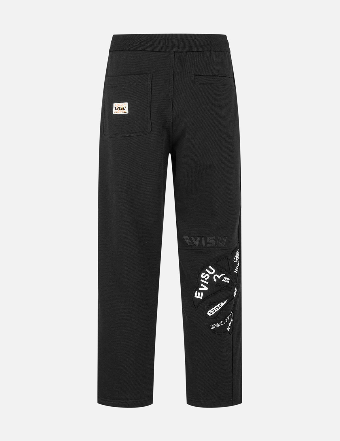 家紋アップリケパッチワークルーズフィットスウェットパンツ
