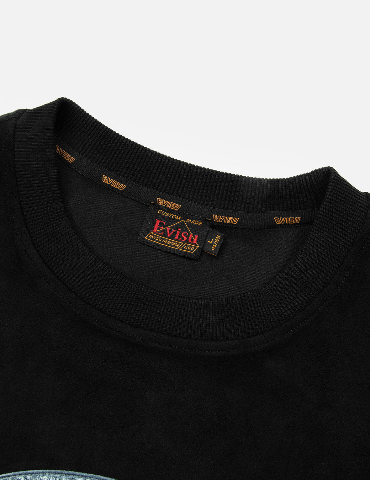 フェイクダイアモンドカモメ刺繍のルーズフィットスウェットシャツ