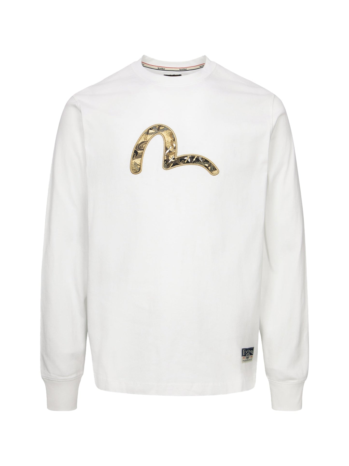 Seagull Brocade Appliqué Regular Fit Long-Sleeve T-shirt