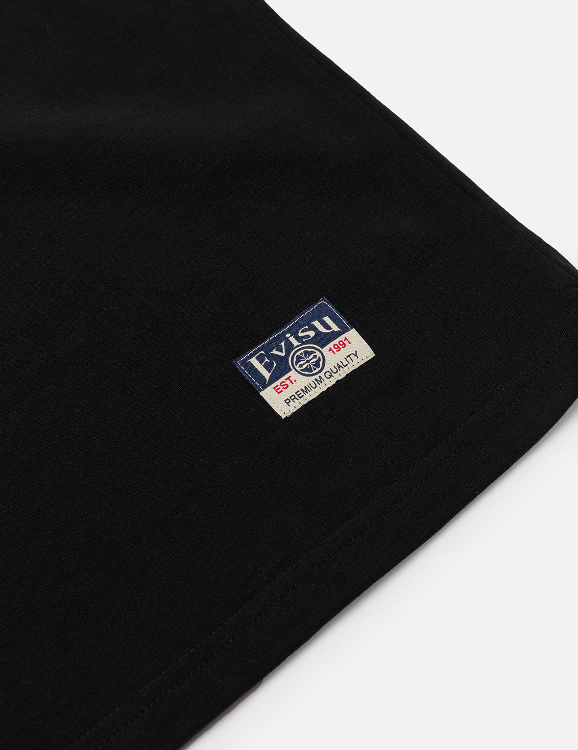 雲柄とロゴ刺し子刺繍リラックスフィットTシャツ