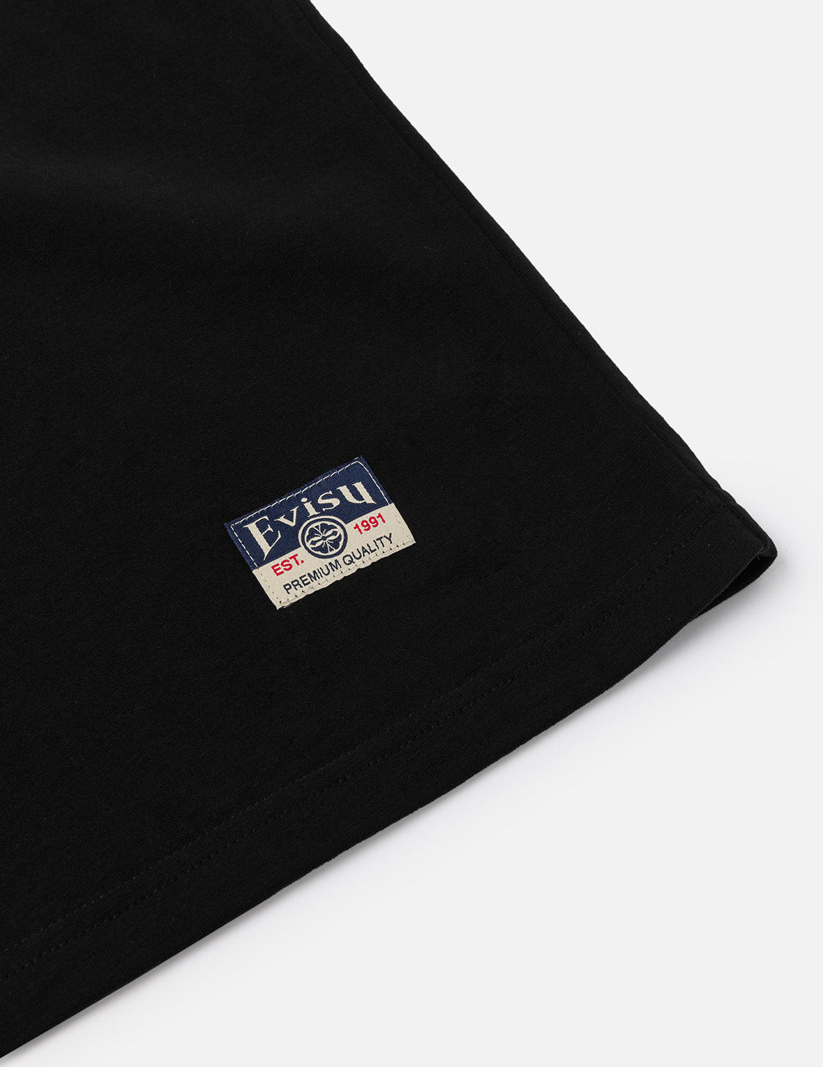 雲柄とロゴ刺し子刺繍リラックスフィットTシャツ