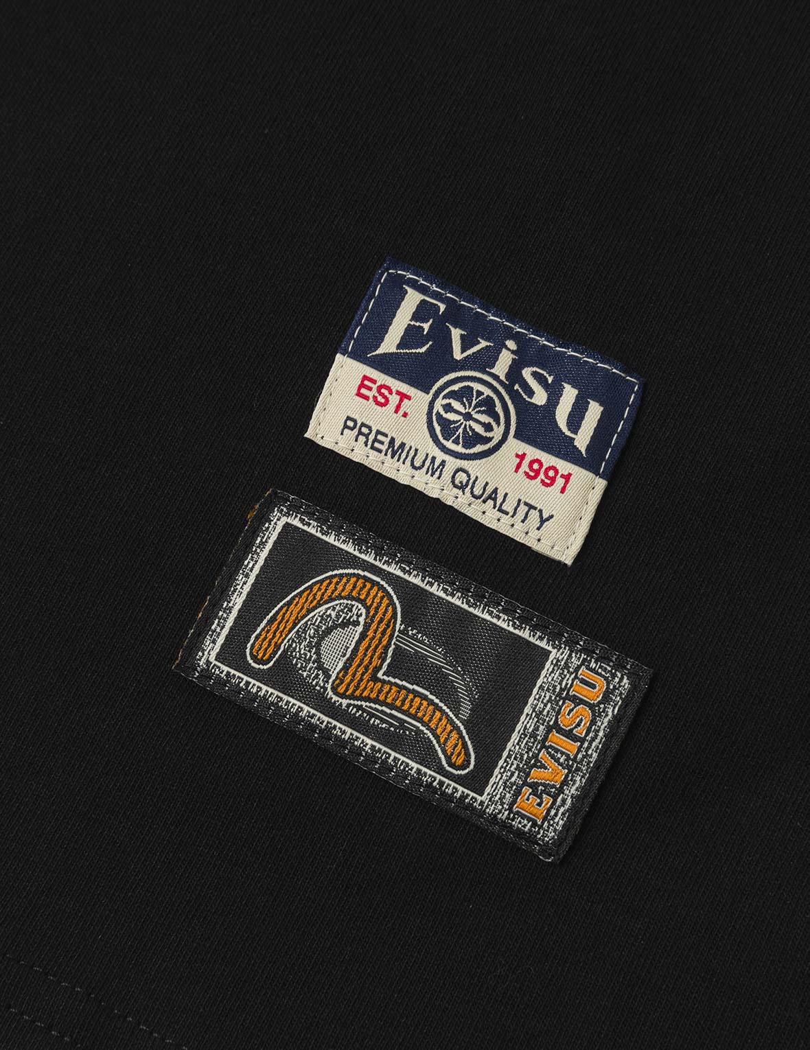 ラインストーンロゴと仏頭プリント リラックスフィット Tシャツ