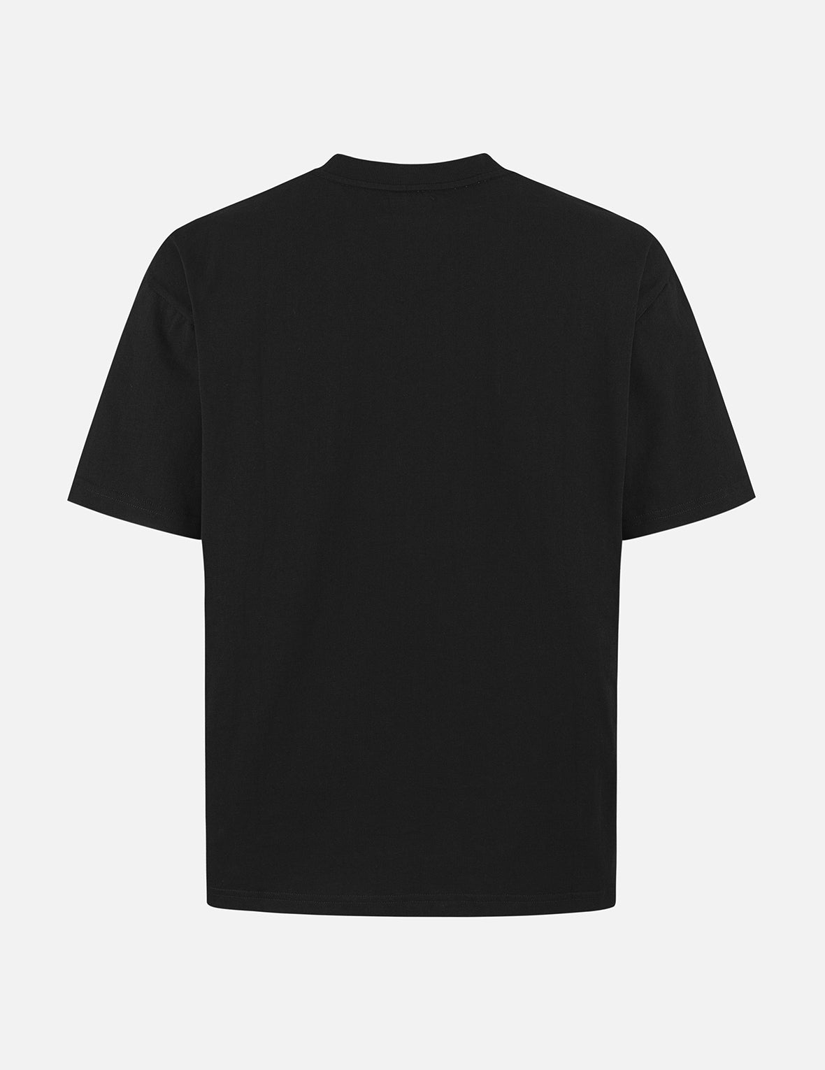 ラインストーンロゴと仏頭プリント リラックスフィット Tシャツ