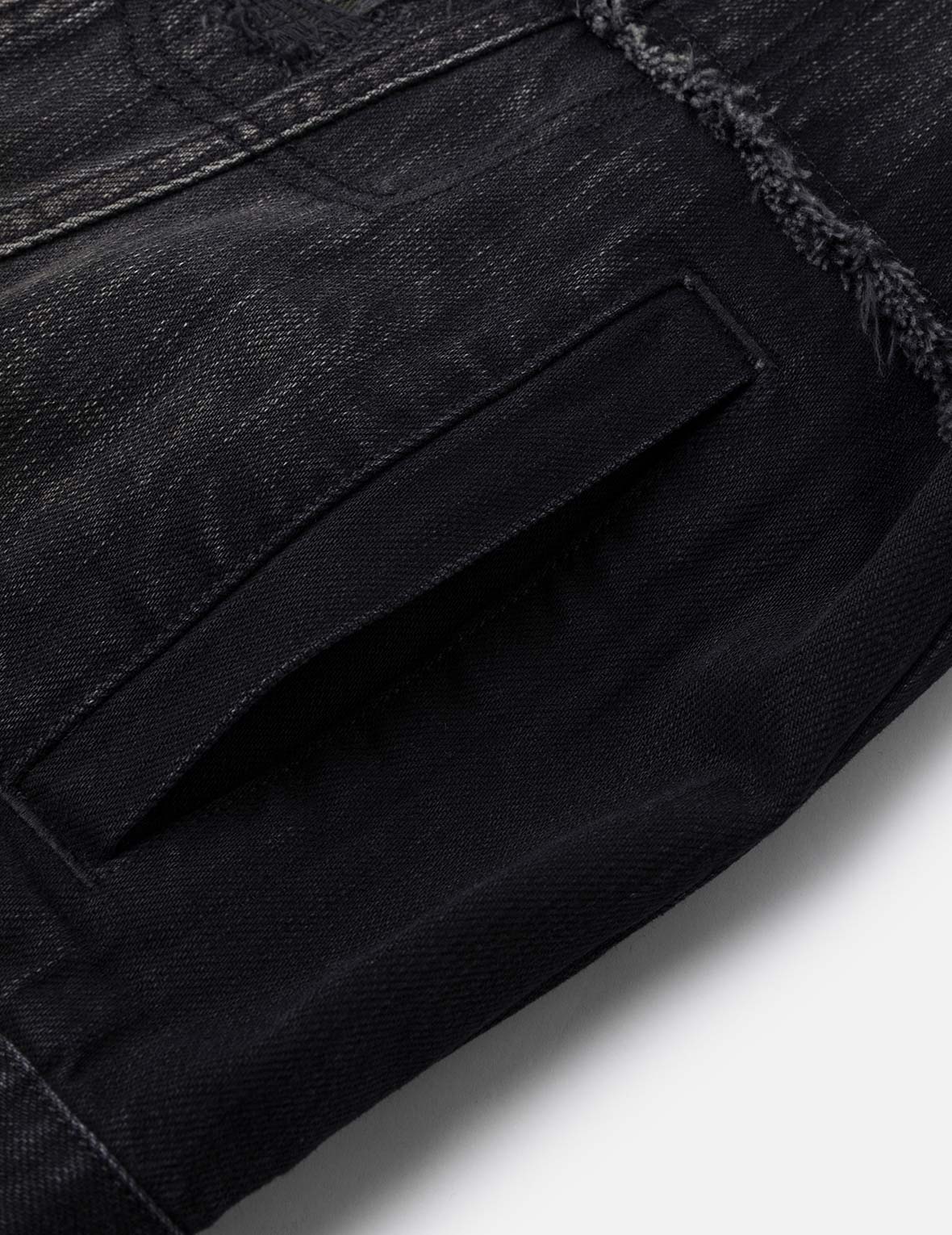 Multi-Pocket Relax Fit Washed Denim Jacket