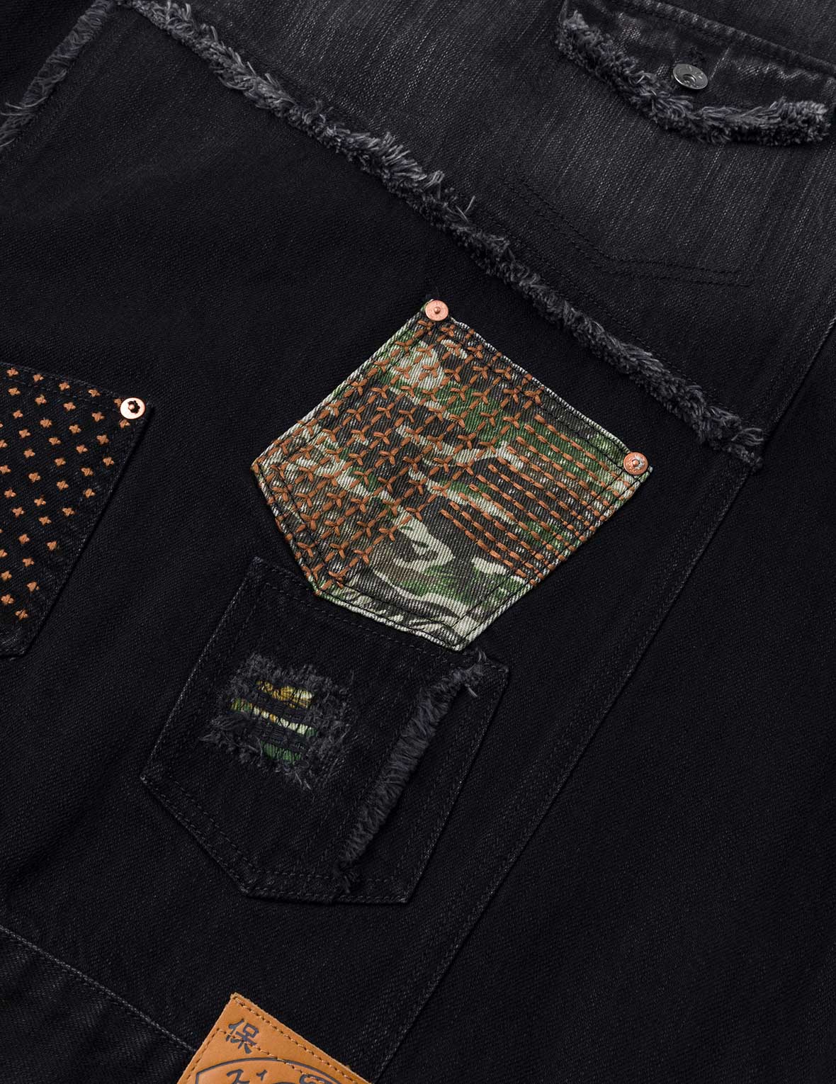 Multi-Pocket Relax Fit Washed Denim Jacket