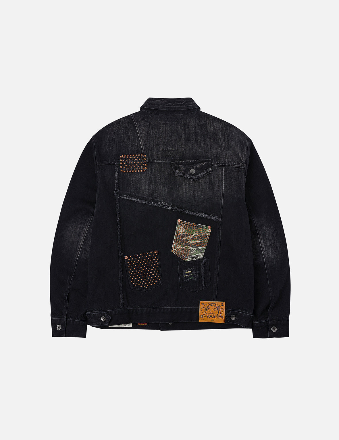 Multi-Pocket Relax Fit Washed Denim Jacket