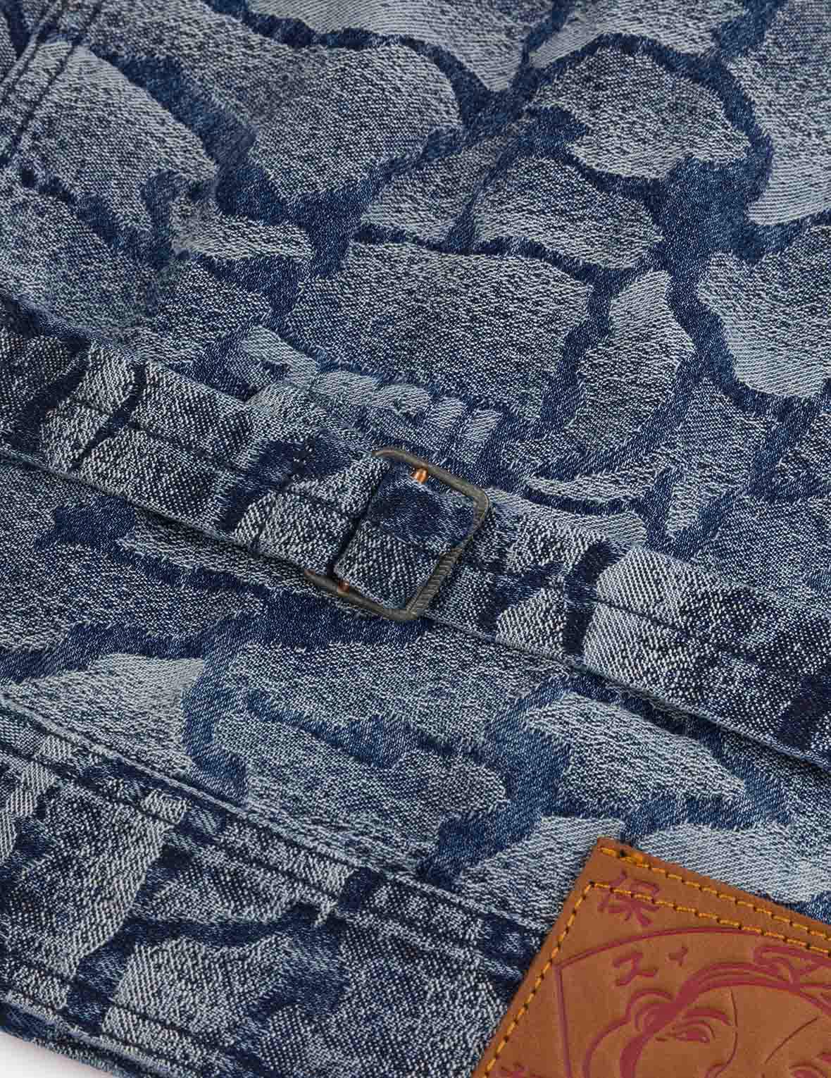 オールオーバー石垣カモフラージュジャカード レギュラーフィット デニムジャケット