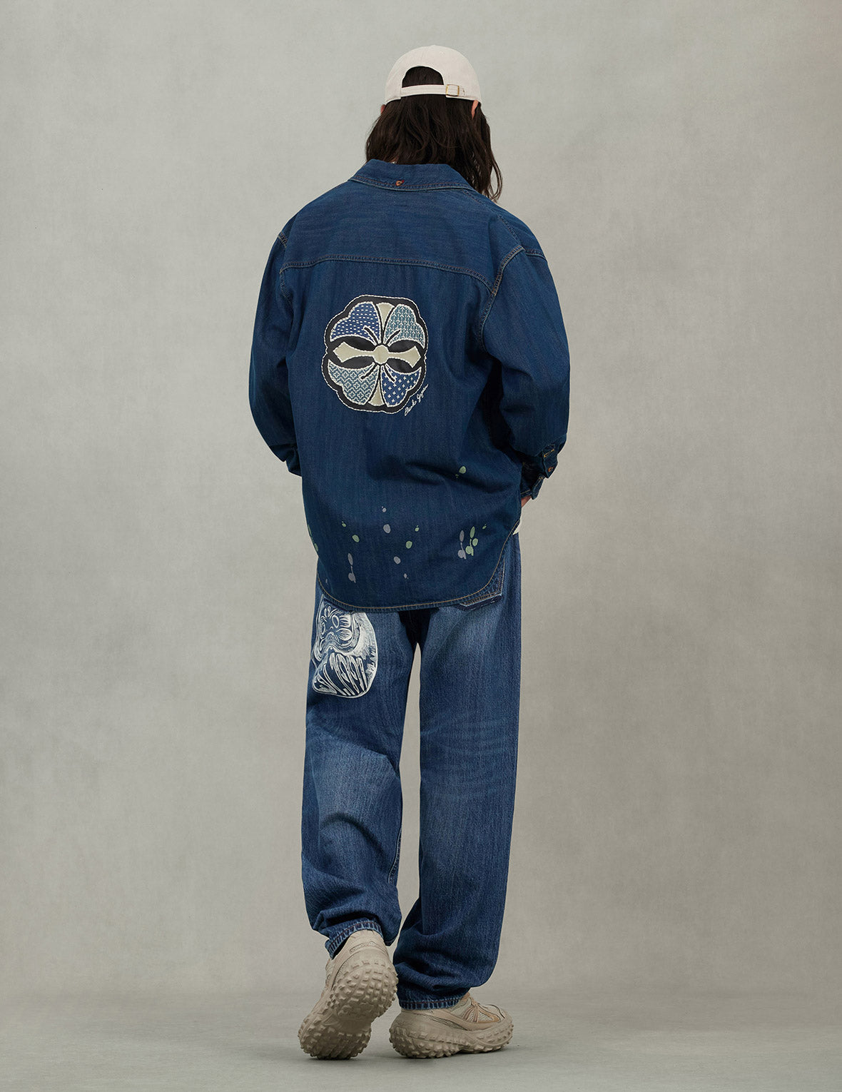 Shshiko Kamon Relax Fit Denim Shirt