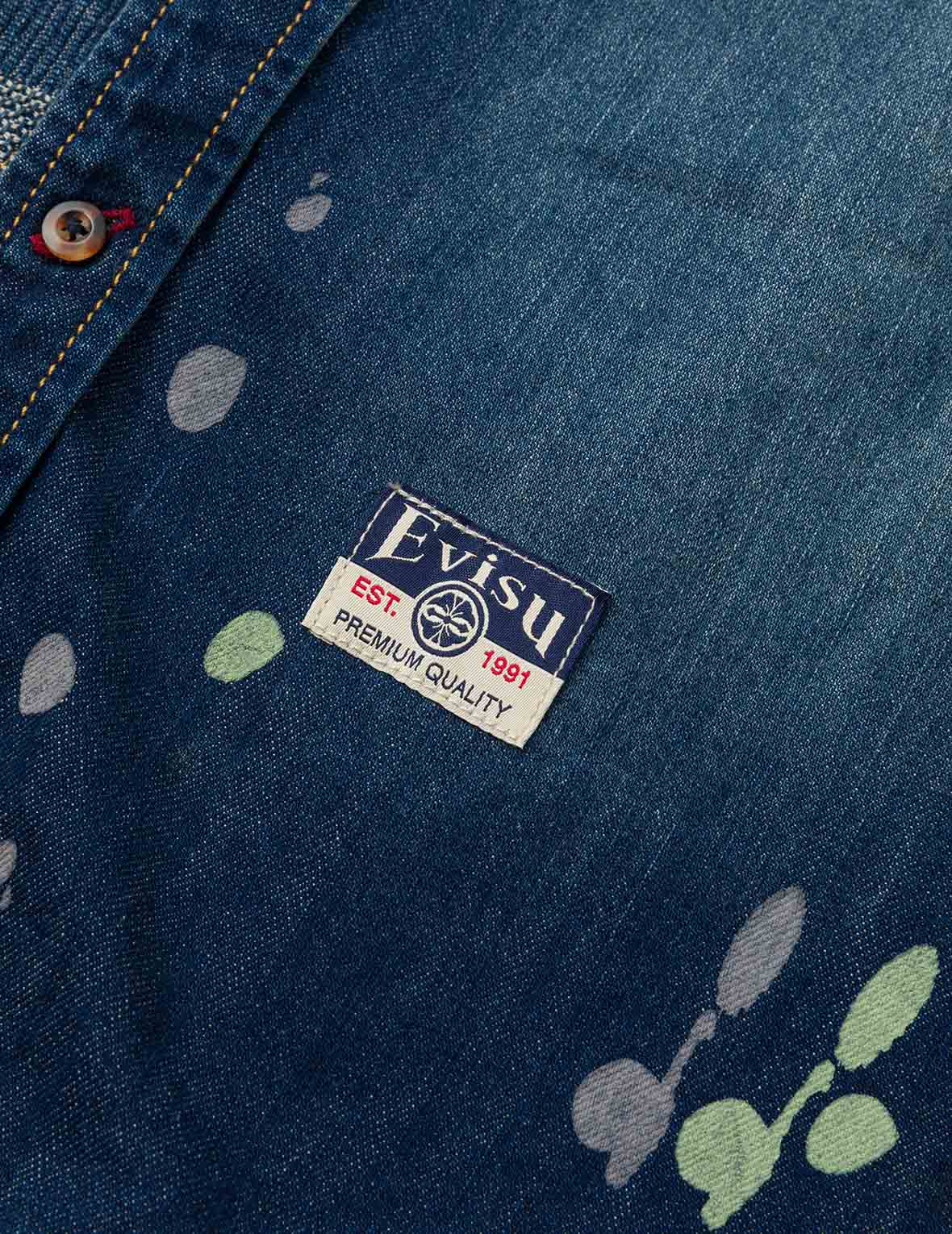 Shshiko Kamon Relax Fit Denim Shirt