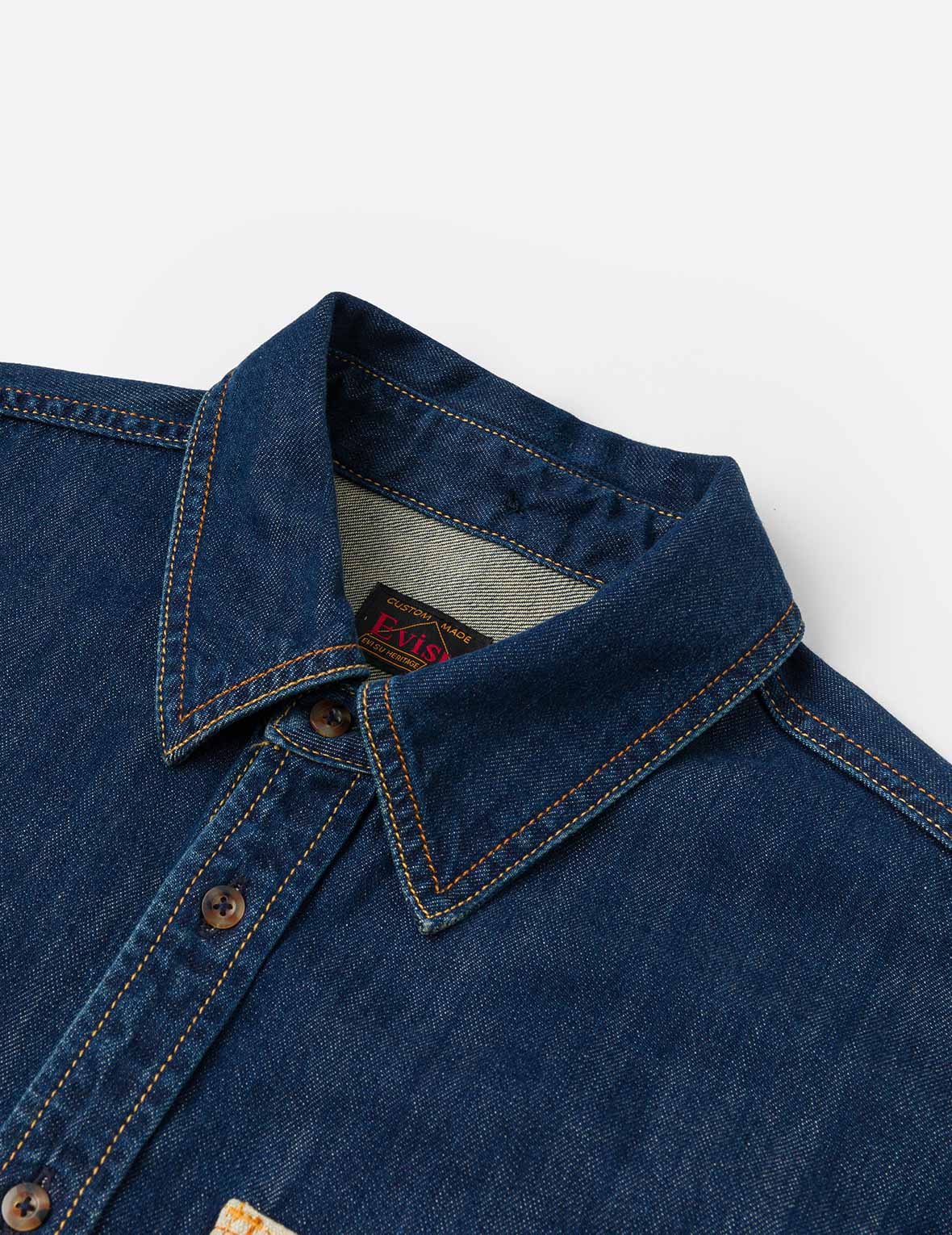 Shshiko Kamon Relax Fit Denim Shirt