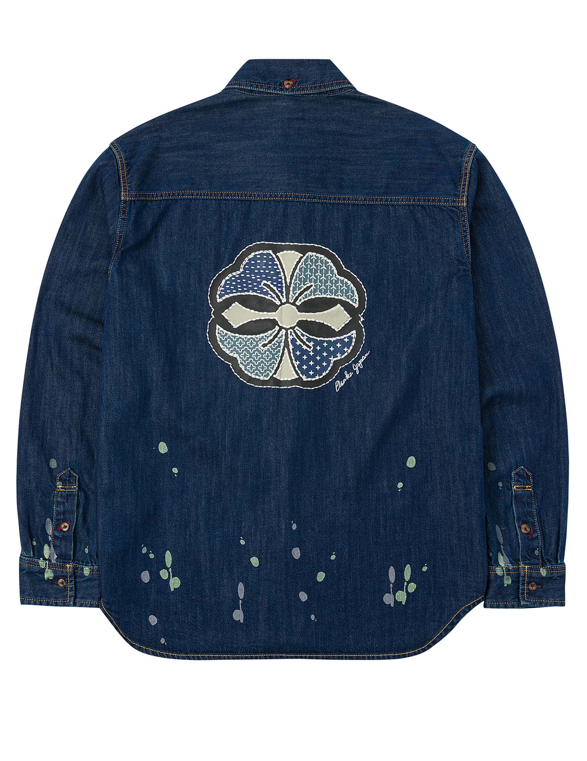 Shshiko Kamon Relax Fit Denim Shirt