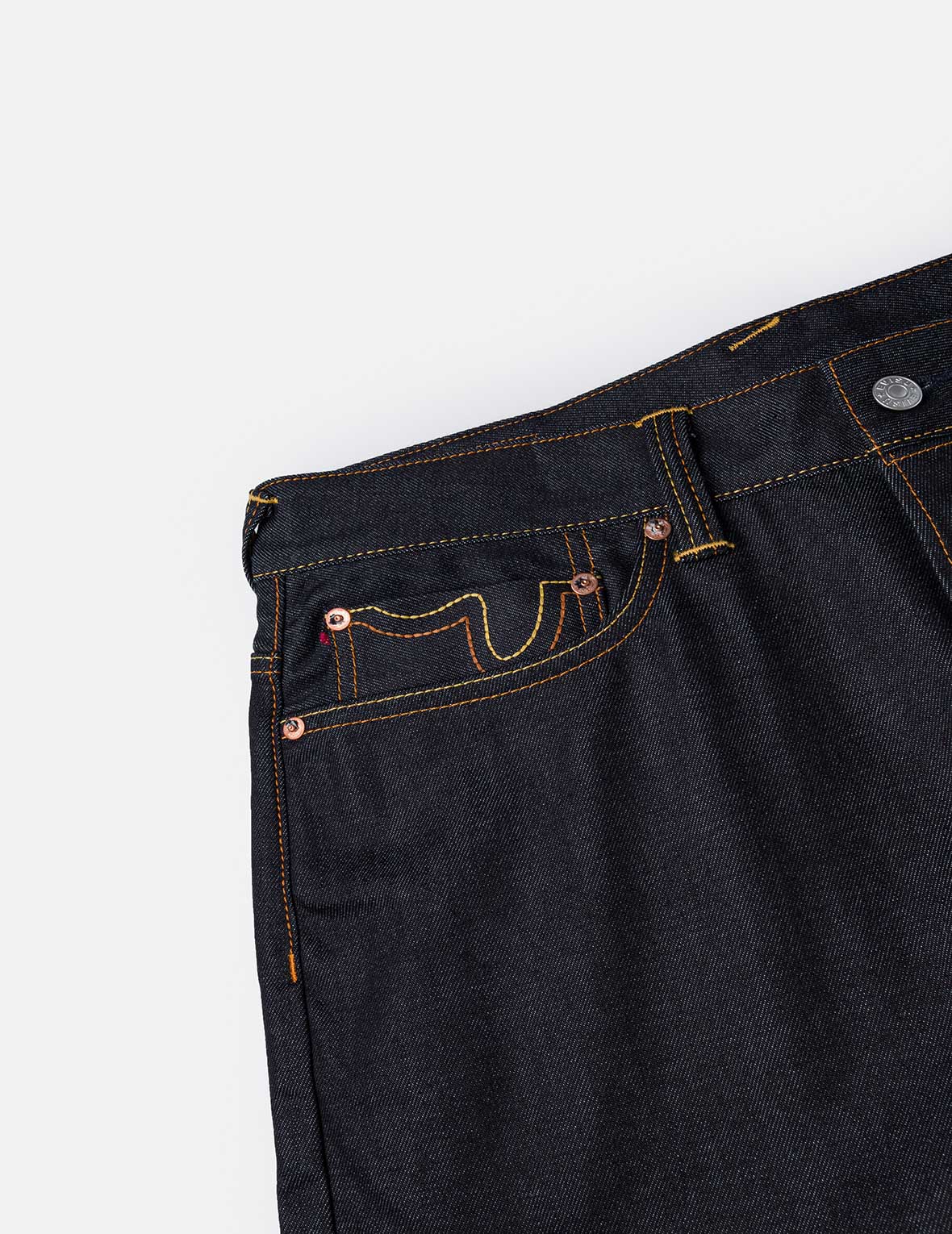 レッド大黒プリント ルーズフィット ジーンズ #2038