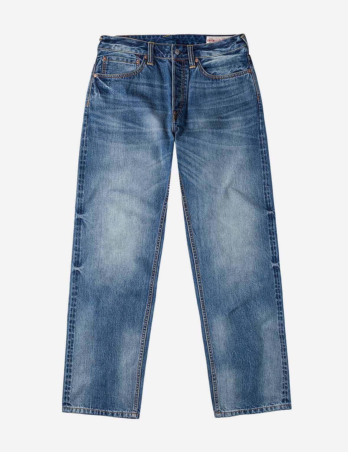 Yellow Daicock Print Regular Fit Jeans #2000