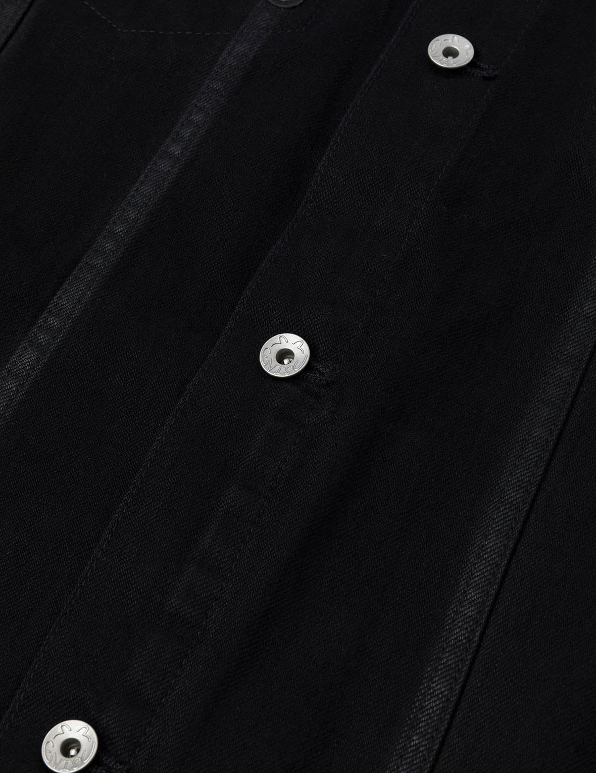 Kamon and Seagull Appliqué Regular Fit Denim Jacket Shirt