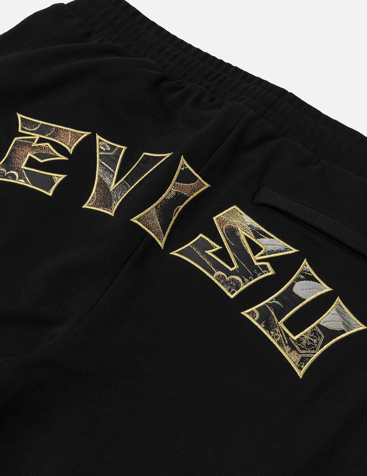 カモメ刺繍EVISUブロケードアップリケ ストレートフィットスウェットパンツ