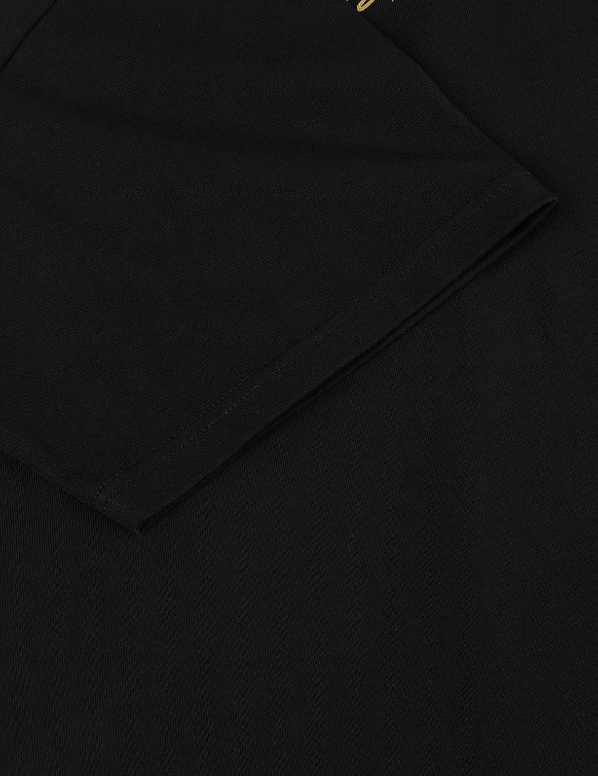 鶴とロゴプリント ルーズフィット Tシャツ