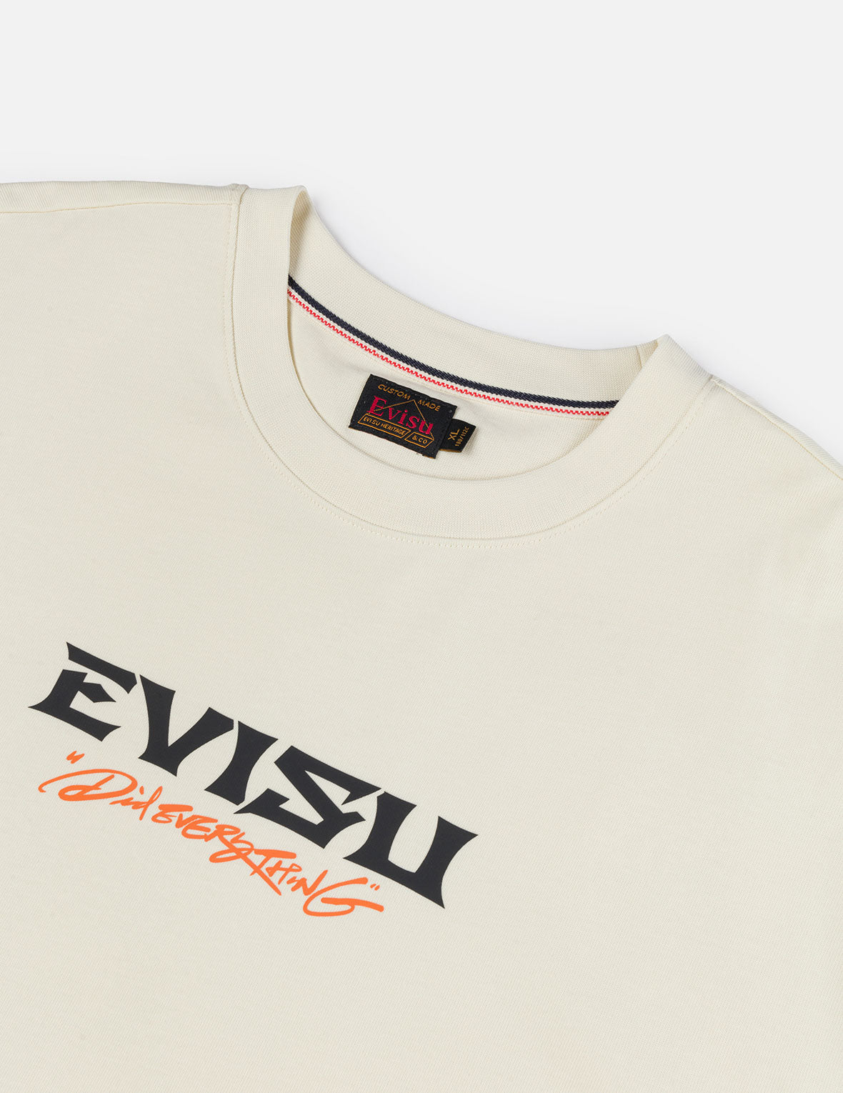 鶴とロゴプリント ルーズフィット Tシャツ