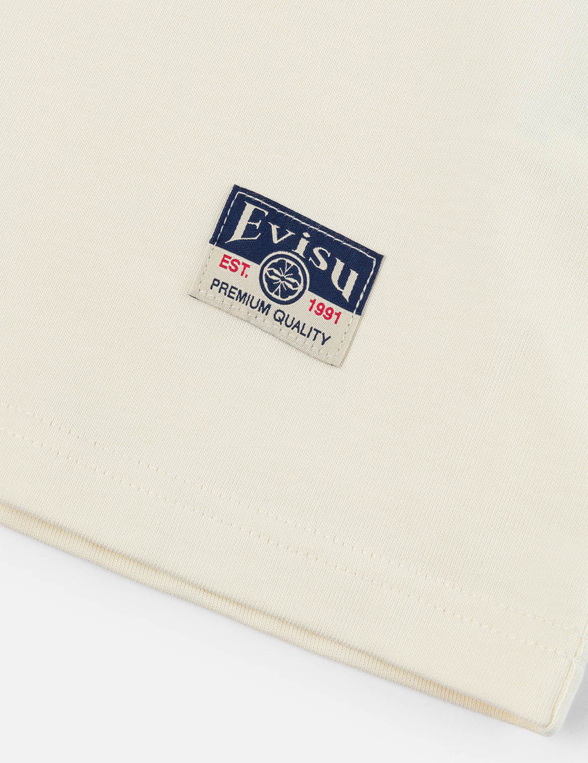 鶴とロゴプリント ルーズフィット Tシャツ