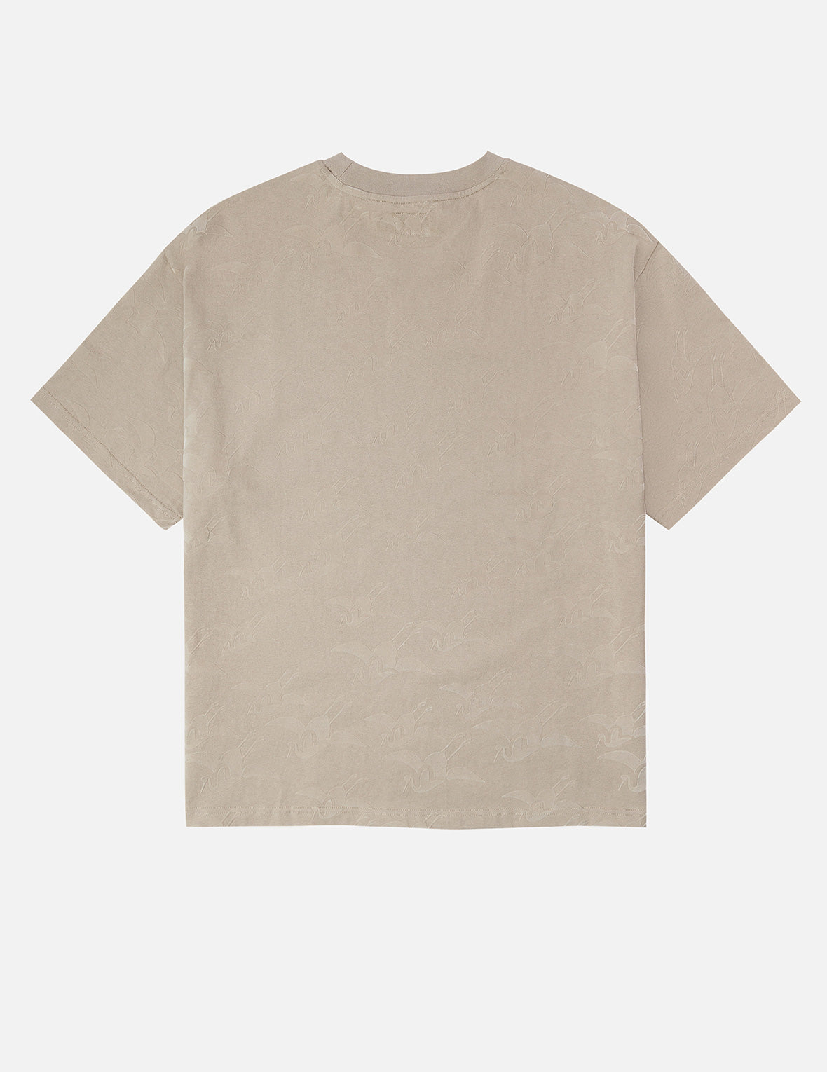 オールオーバーカモメ鶴フロッキープリント リラックスフィット Tシャツ