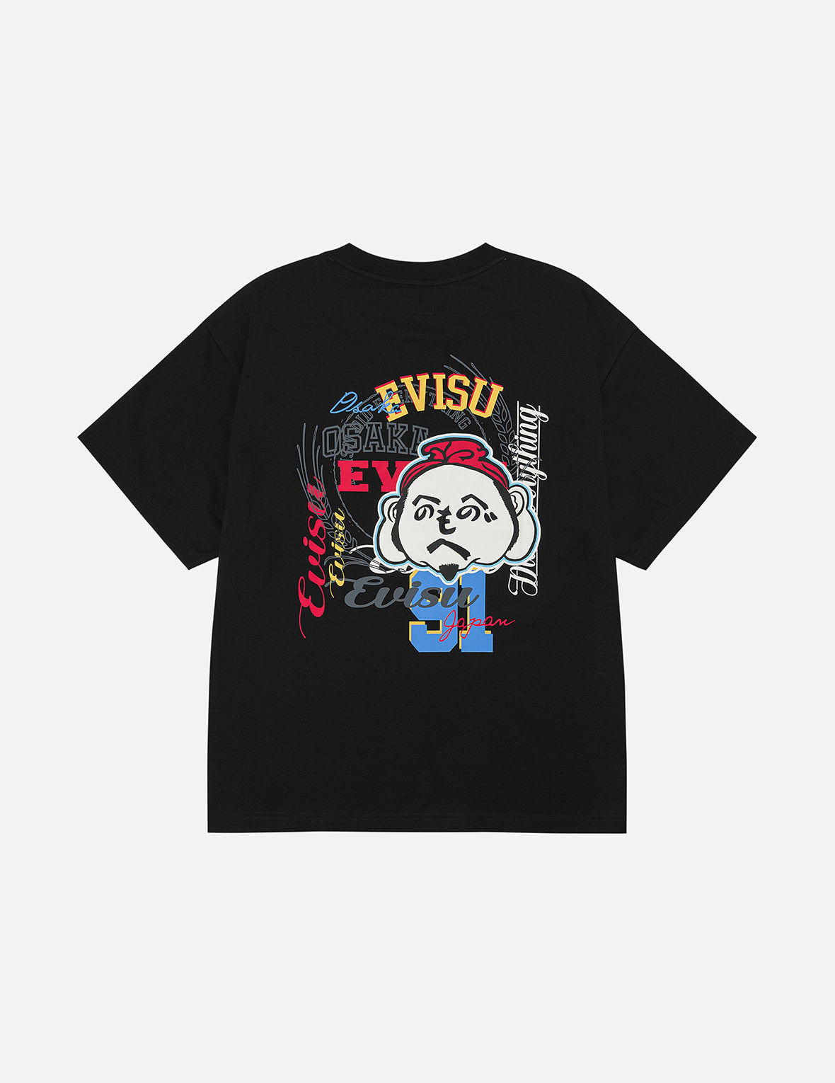 へのへのもへじ仏頭刺繍 リラックスフィット Tシャツ