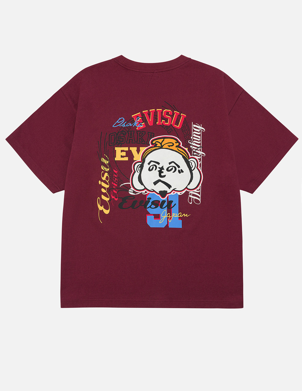 へのへのもへじ仏頭刺繍 リラックスフィット Tシャツ