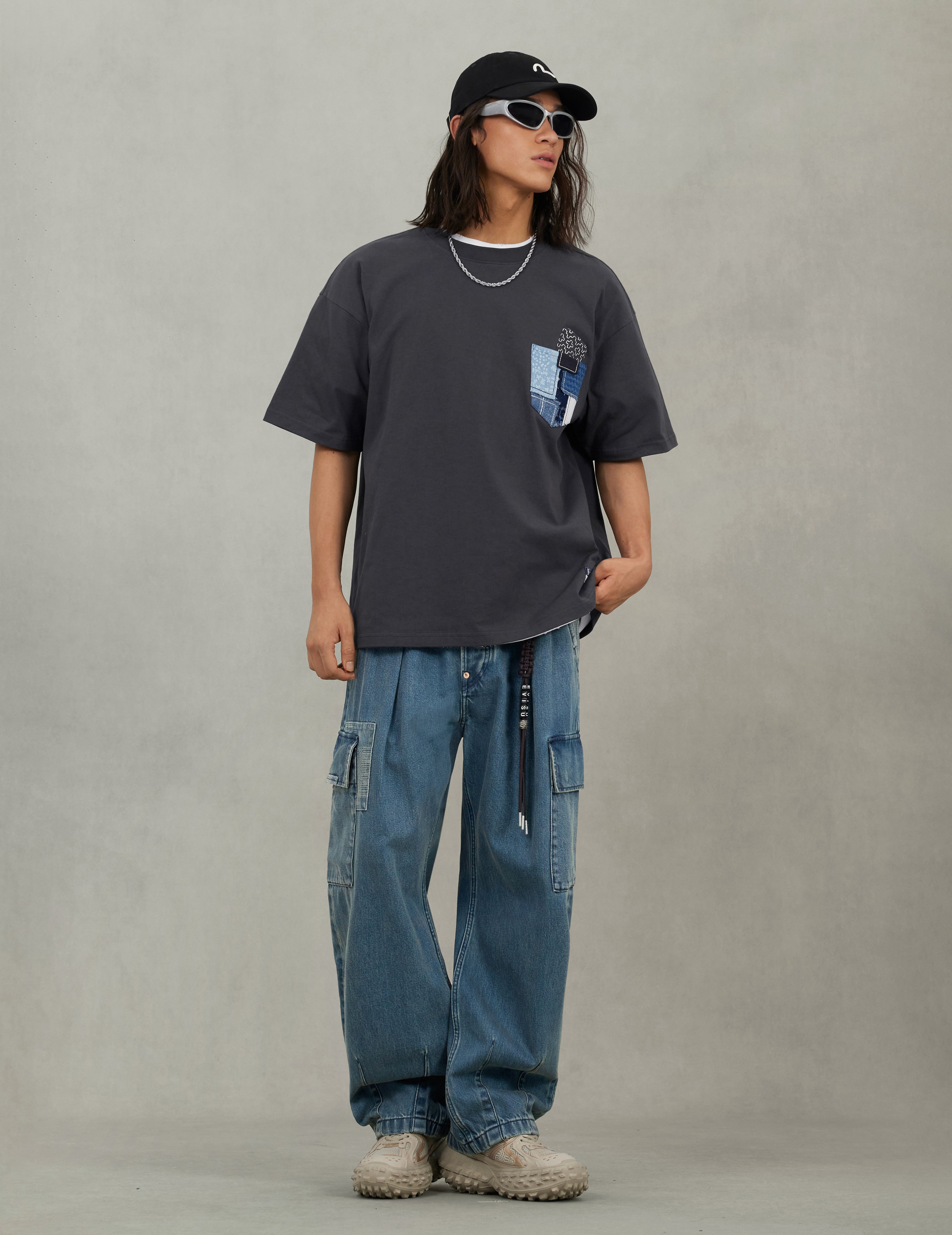 刺し子大黒 リラックスフィット Tシャツ