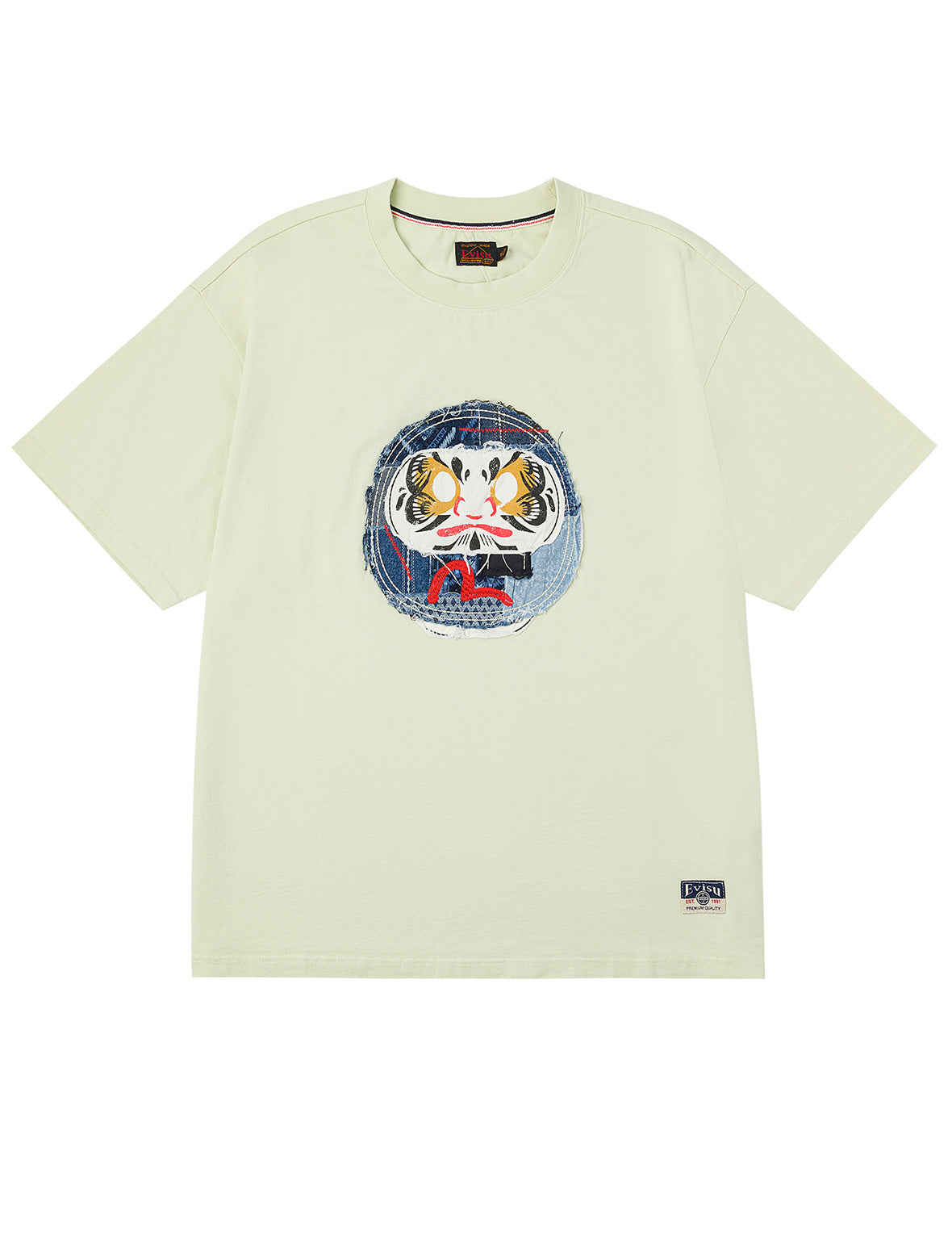Sashiko Daruma and Seagull Relax Fit T-Shirt