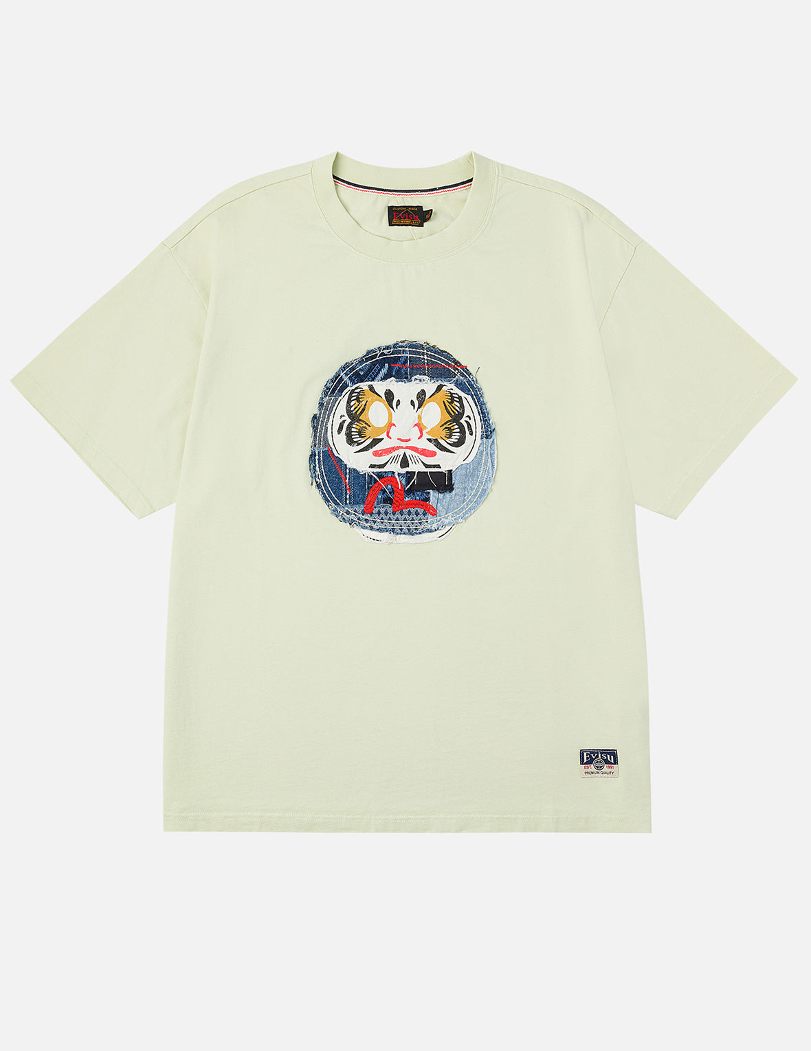 Sashiko Daruma and Seagull Relax Fit T-Shirt