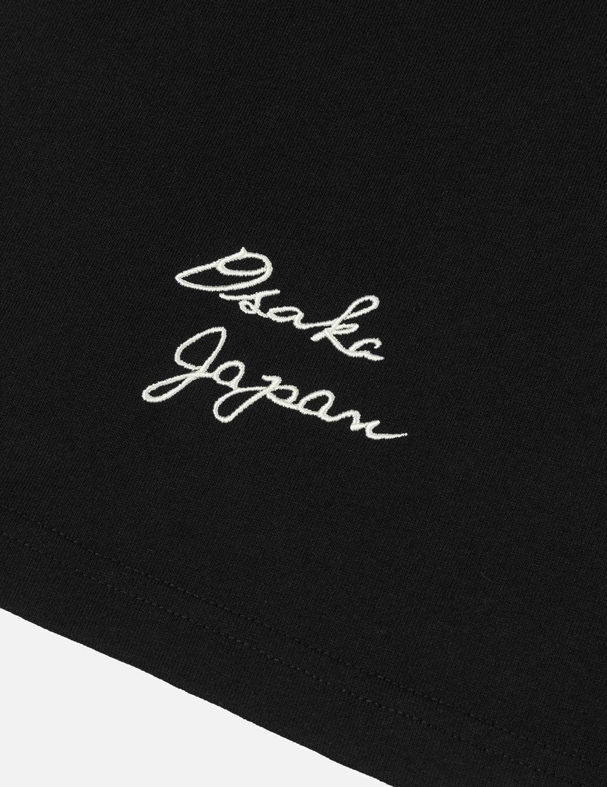 多ポケットカラーブロッキング刺子 ルーズフィット Tシャツ