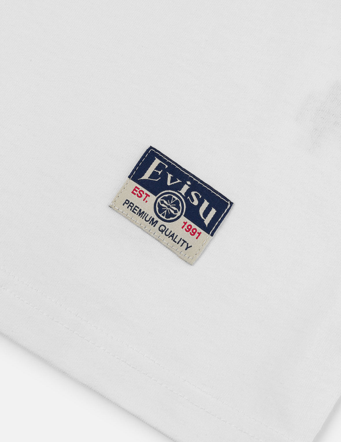 多ポケットカラーブロッキング刺子 ルーズフィット Tシャツ