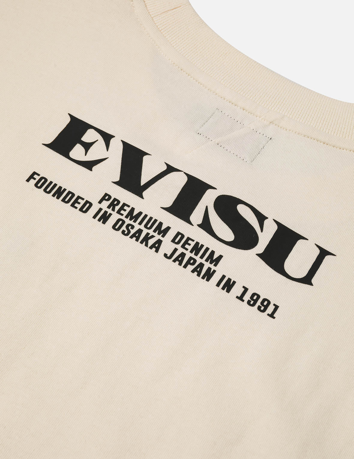 ブロケードポケットとカモメ箔プリント ルーズフィット Tシャツ