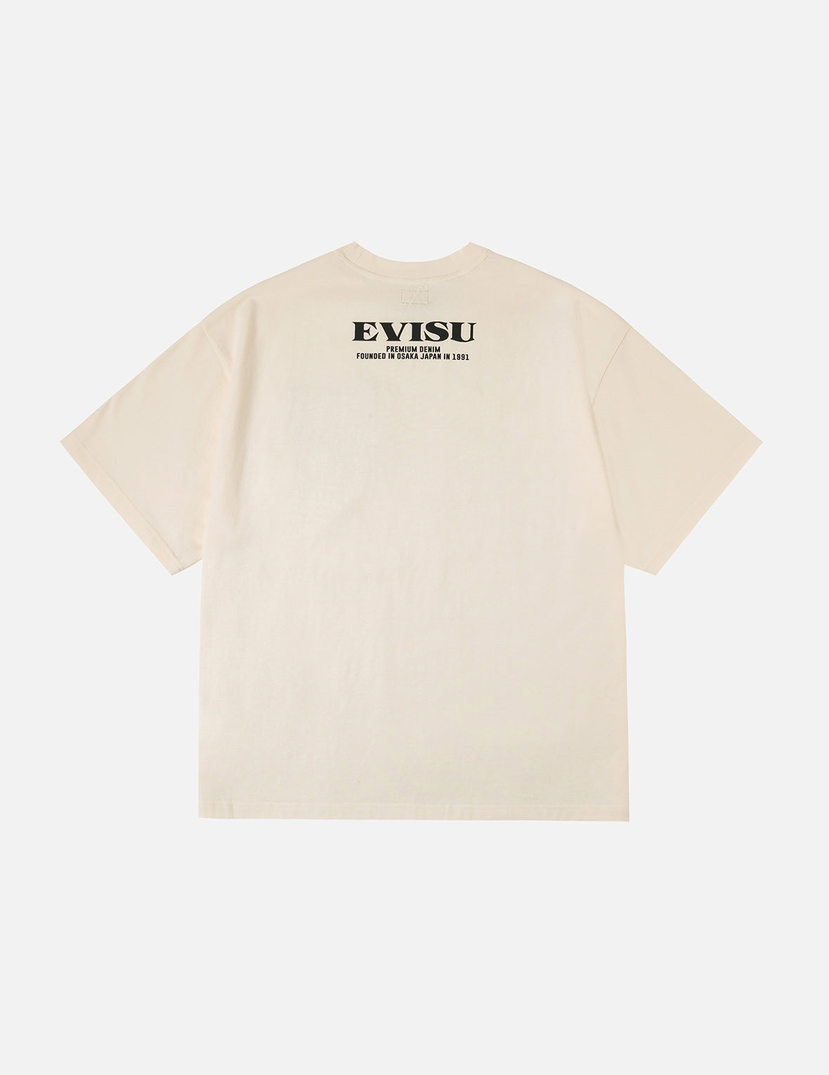 ブロケードポケットとカモメ箔プリント ルーズフィット Tシャツ