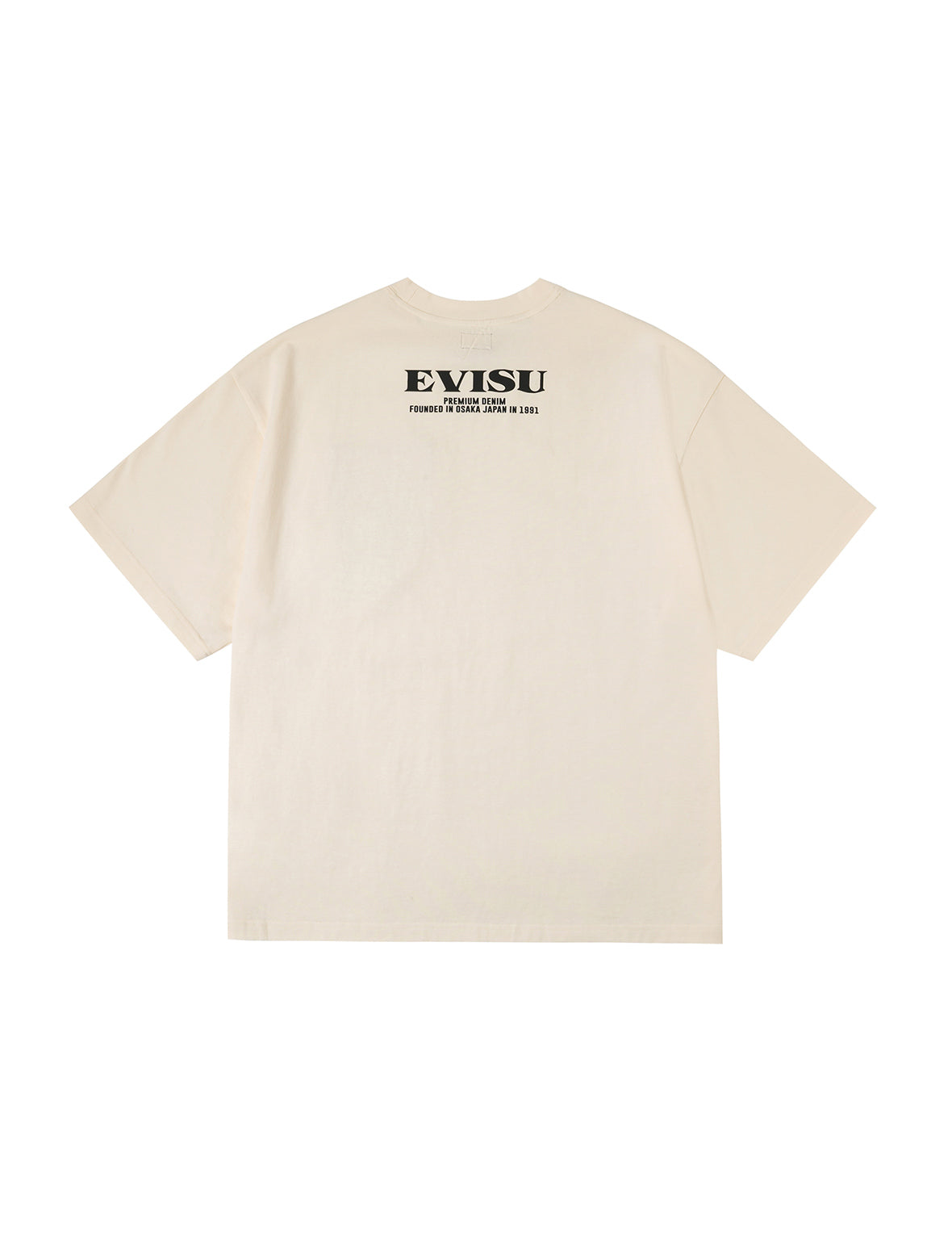 ブロケードポケットとカモメ箔プリント ルーズフィット Tシャツ
