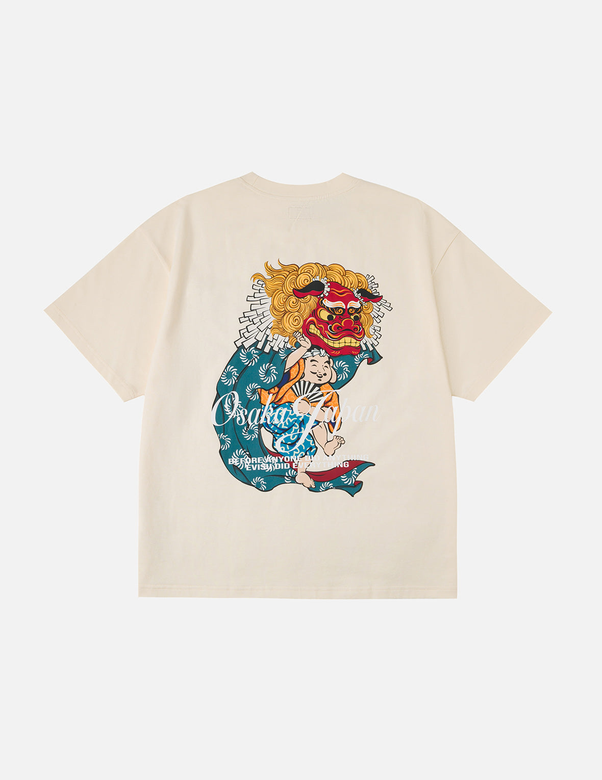 仏頭獅子舞プリント リラックスフィット Tシャツ