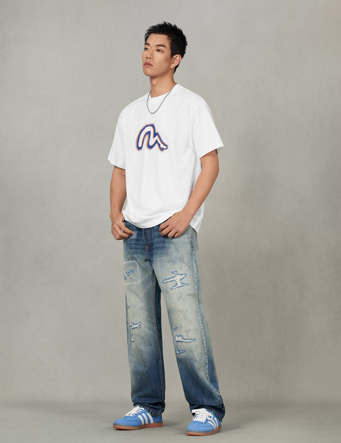 ハイヒールカモメプリント リラックスフィット Tシャツ