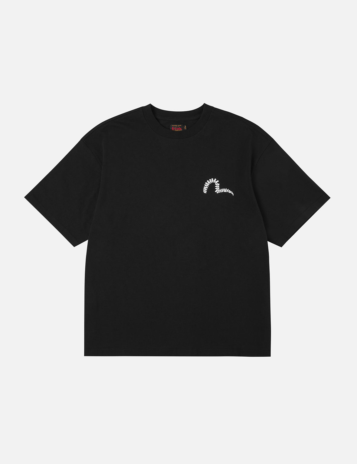 スカルとカモメプリント オーバーサイズ Tシャツ